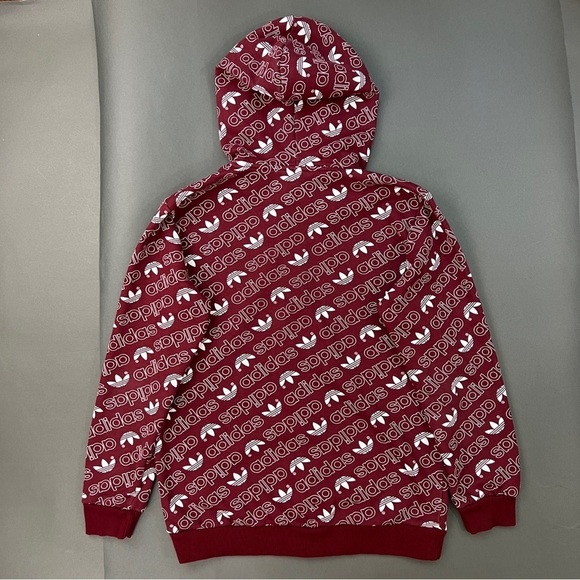 Adidas Monogram Zip Up Terrycloth Hoodie - Picture 2 of 9